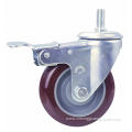 Mid Duty PU Caster Full Brake